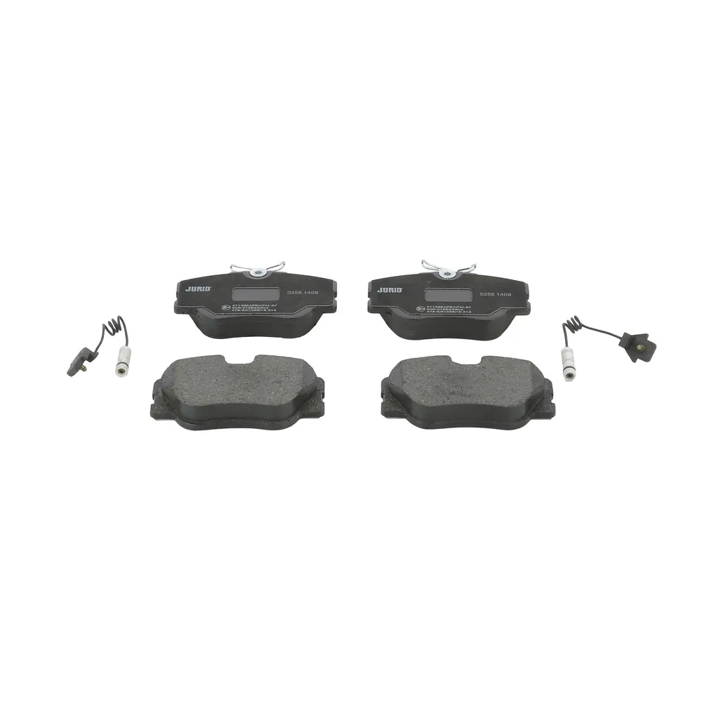 Front brake pad set Jurid 571382J (WVA 21028) – Mercedes-Benz W124, 190 W201