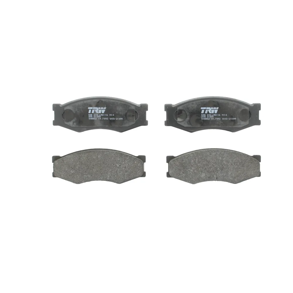 Front brake pad set TRW GDB318 (WVA 21099) – Nissan Pick Up D21, D22, Terrano I, Serena