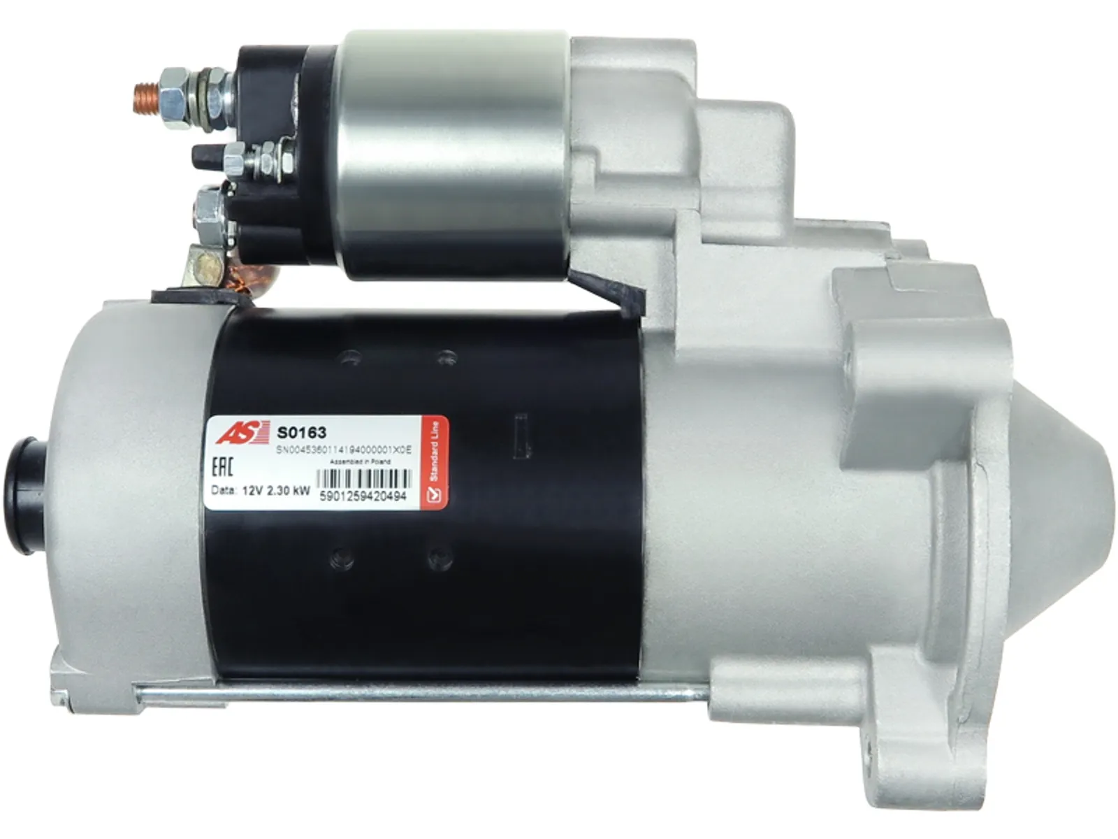 Elektropokretač AS-PL S0163 12V 2,3kW 10z