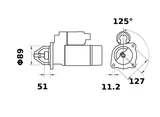 Elektropokretač Iskra Letrika 11130728 – 24V 4,0 kW, Z9 (AZF4507, MS141)