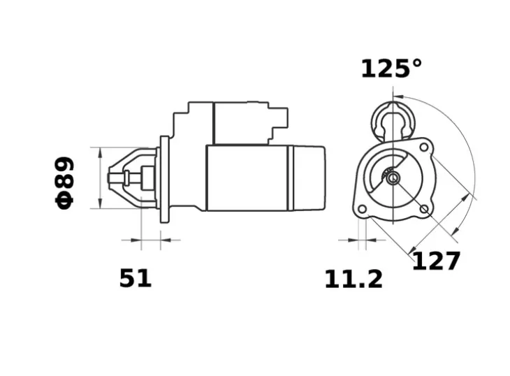 Elektropokretač Iskra Letrika 11130728 – 24V 4,0 kW, Z9 (AZF4507, MS141)