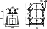 Glavni prekidač akumulatora Hella 6EK 008 776-051, 24V 250A – s ključem (kamioni)