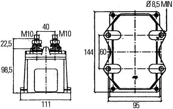 Glavni prekidač akumulatora Hella 6EK 008 776-051, 24V 250A – s ključem (kamioni)