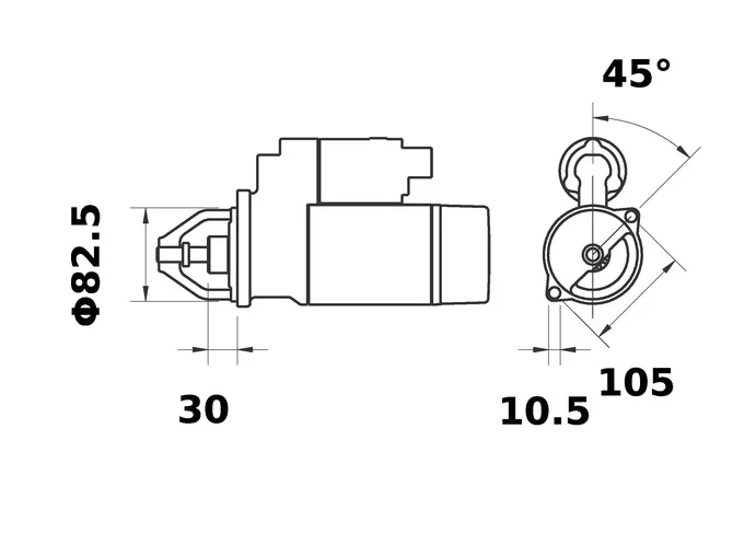 Letrika 11131967 elektropokretač 12V 2,6 kW MS449