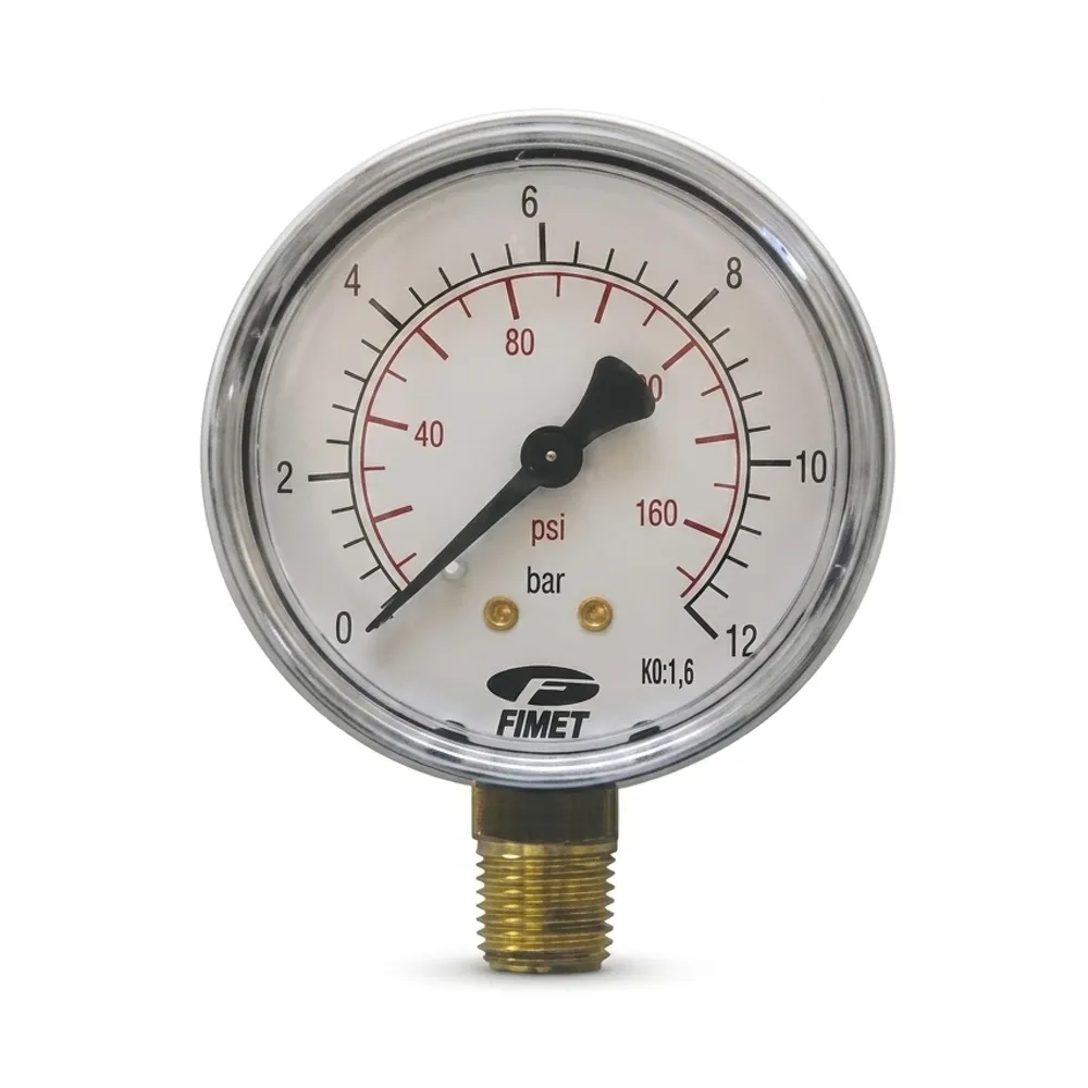 Pressure gauge conical male radial connection