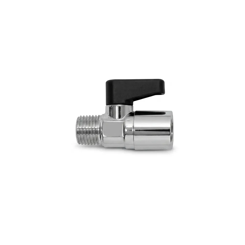 Mini ball valve M conical x F 1/4 x 1/4