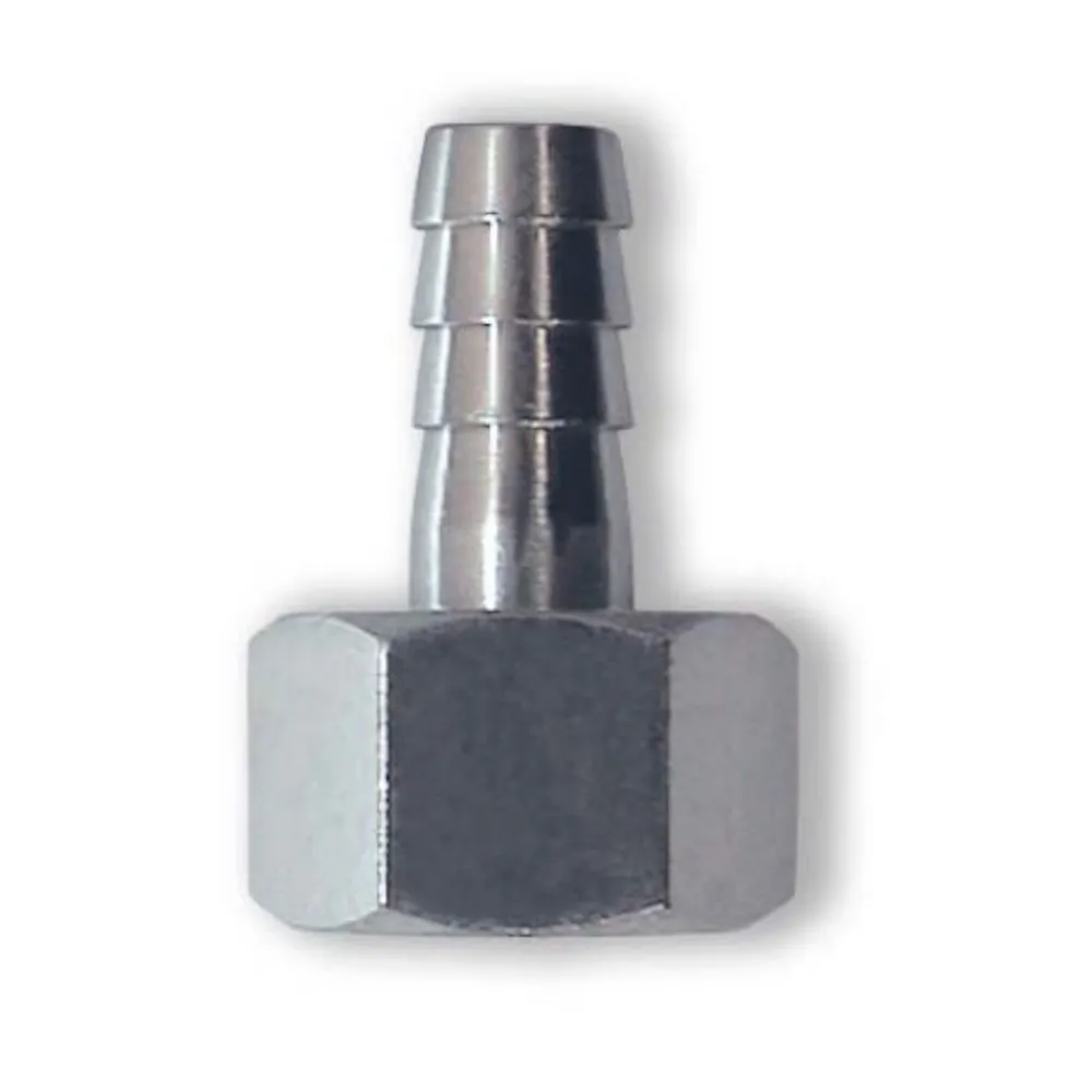 Rubber hose tail fitting female 12mm x 1/2"