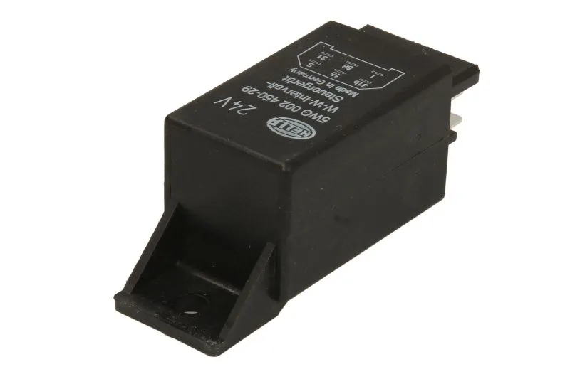 Relej brisača Hella 5WG 002 450-291, 24 V, 6 pinova (s nosačem)