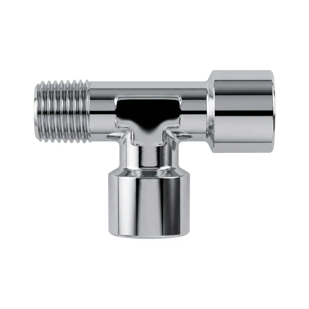 T joint with M-F-F thread 1/4" x 1/4" x 1/4"
