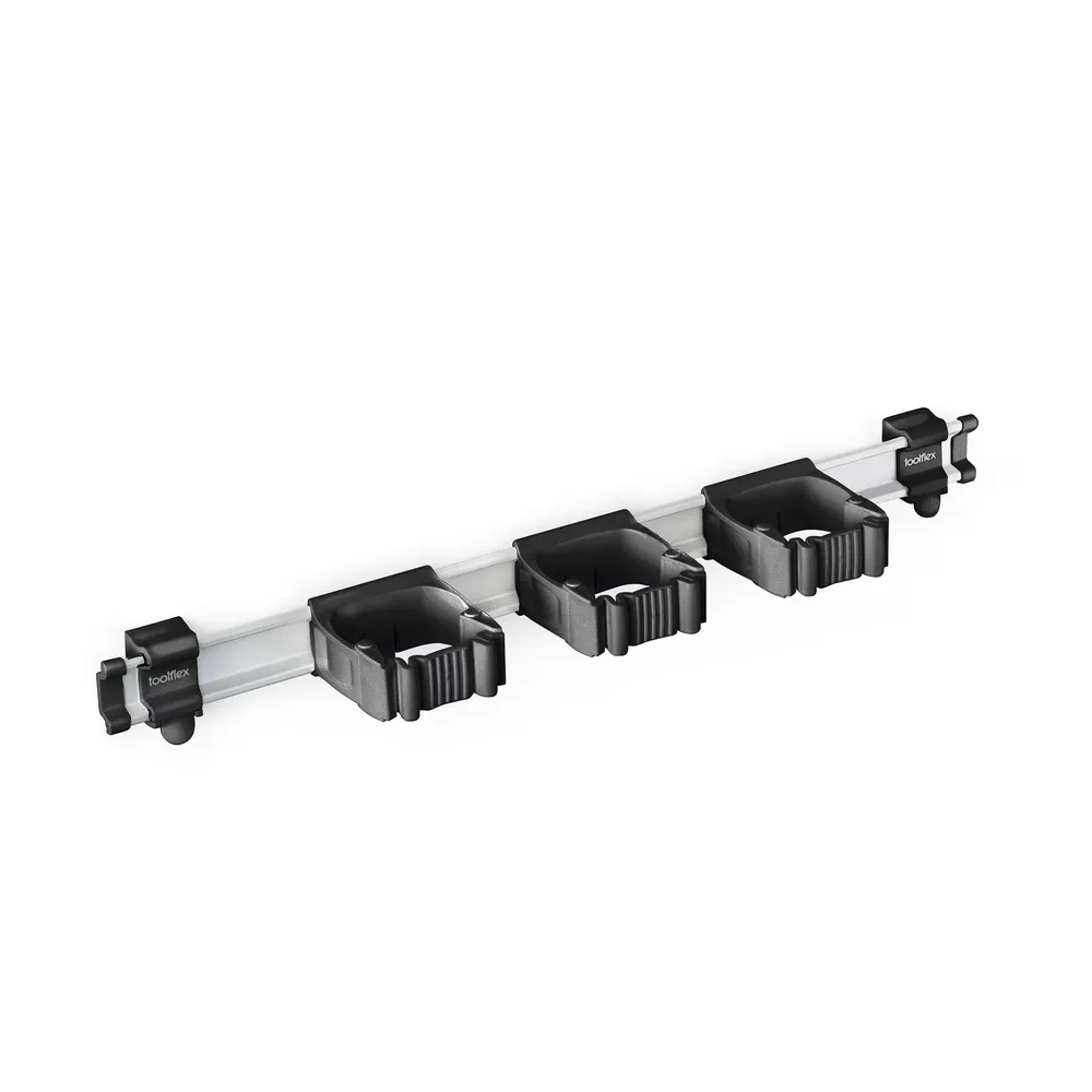 Toolflex One šina 54 cm s 3 držača – zidni nosač za alat (Ø 15–35 mm)