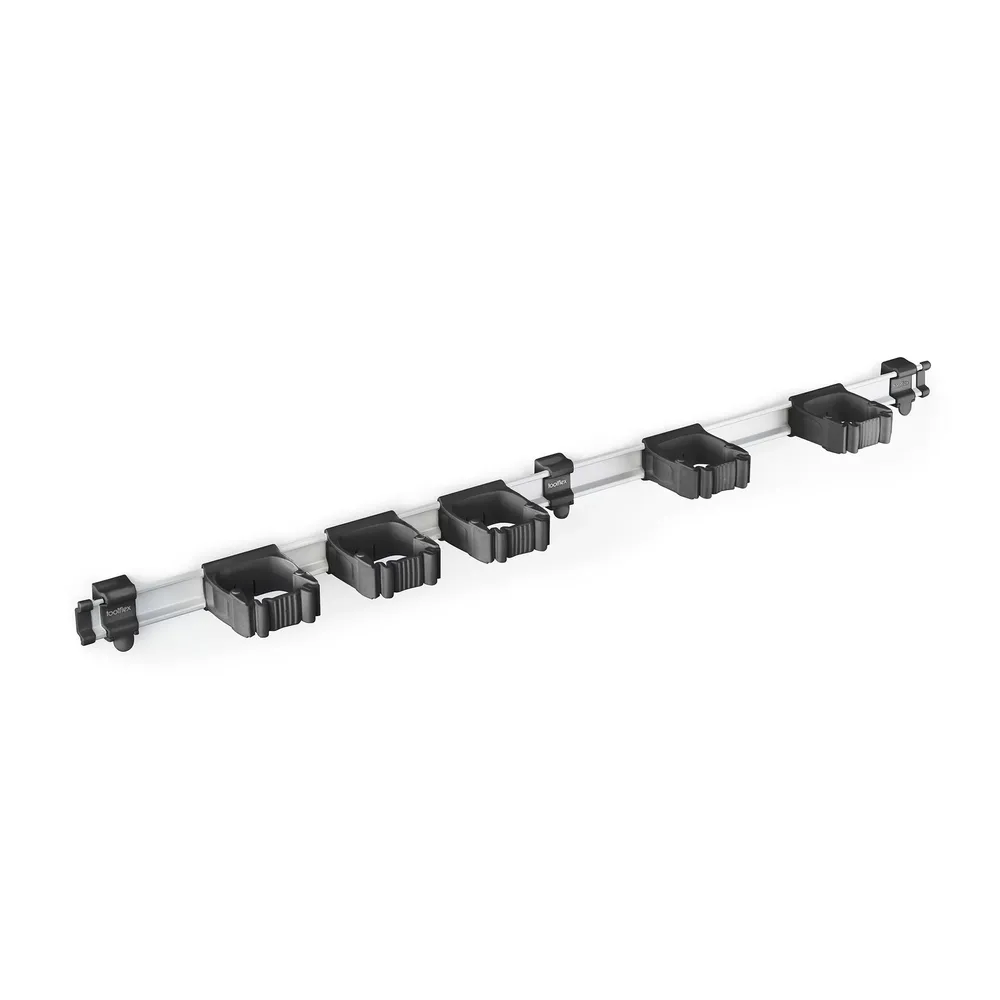 Toolflex One šina 94 cm s 5 držača – zidni nosač za alat (Ø 15–35 mm)