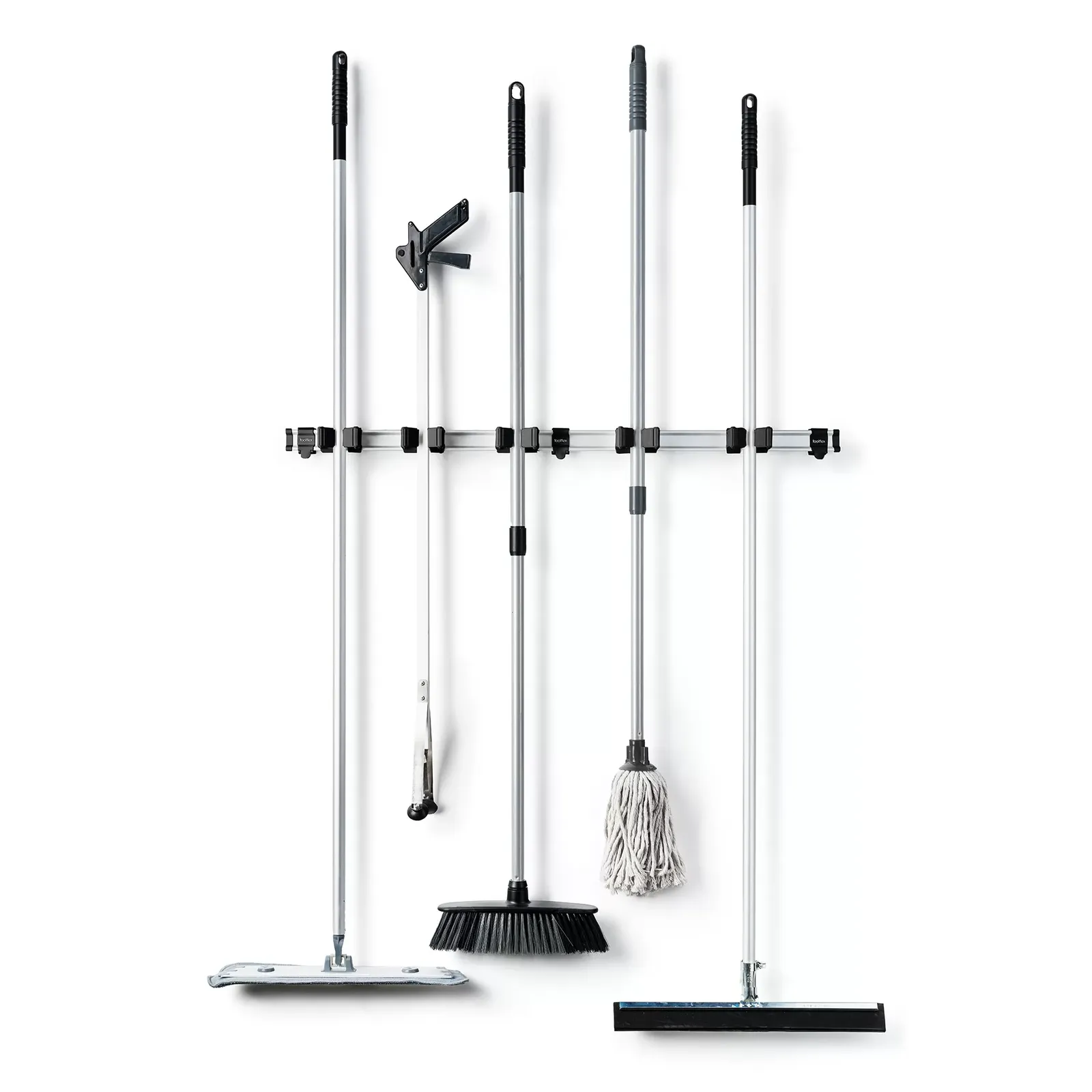 Toolflex One šina 94 cm s 5 držača – zidni nosač za alat (Ø 15–35 mm)