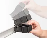 Toolflex One šina 94 cm s 5 držača – zidni nosač za alat (Ø 15–35 mm)