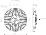 Ventilator SPAL VA09-AP12/C-27S 12V