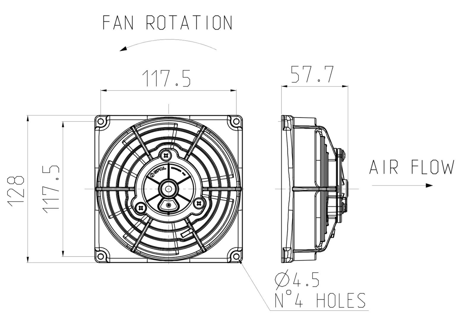 Ventilator SPAL VA69A-A101-87A